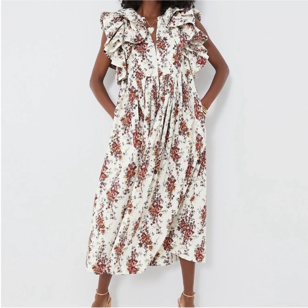 Tuckernuck Mariana Dress - Cerise Falling Flowers.
S. NWT.